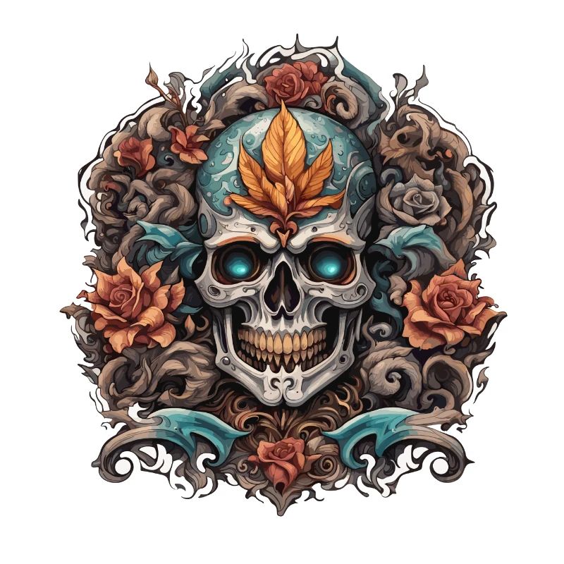 Skull / skull / skeleton / gothic / tattoo
