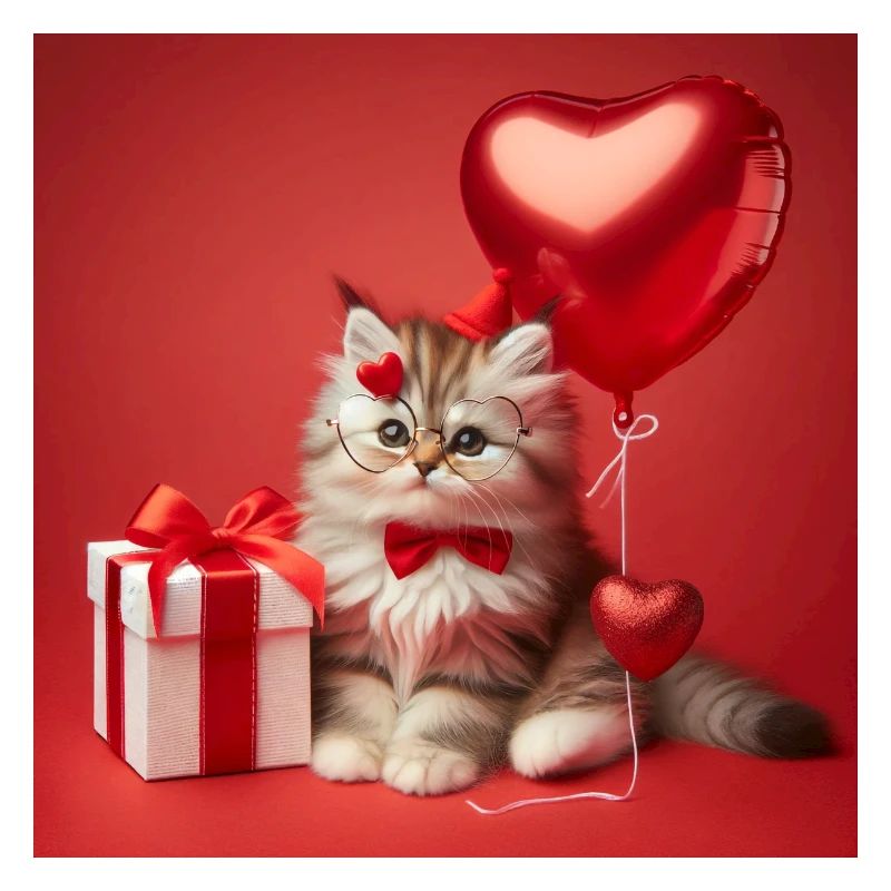 Ein süßes Kätzchen - Valentinstag