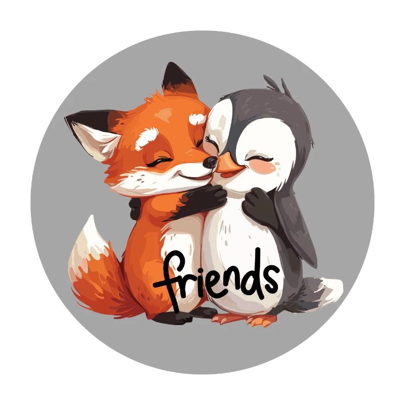 Pinguin Fuchs Freundschaft