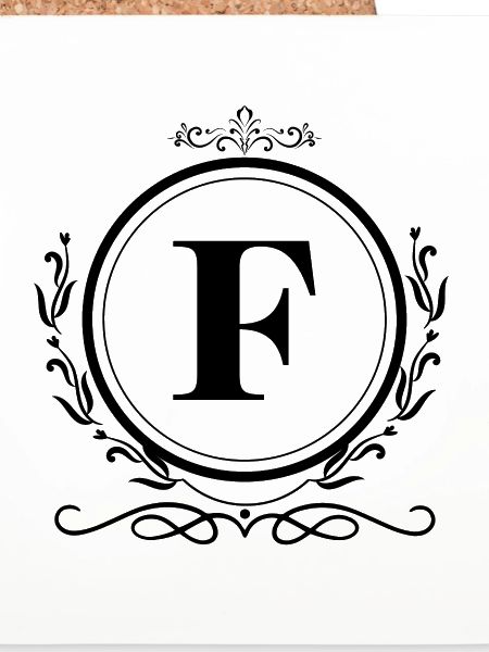 Buchstabe F Dekoration