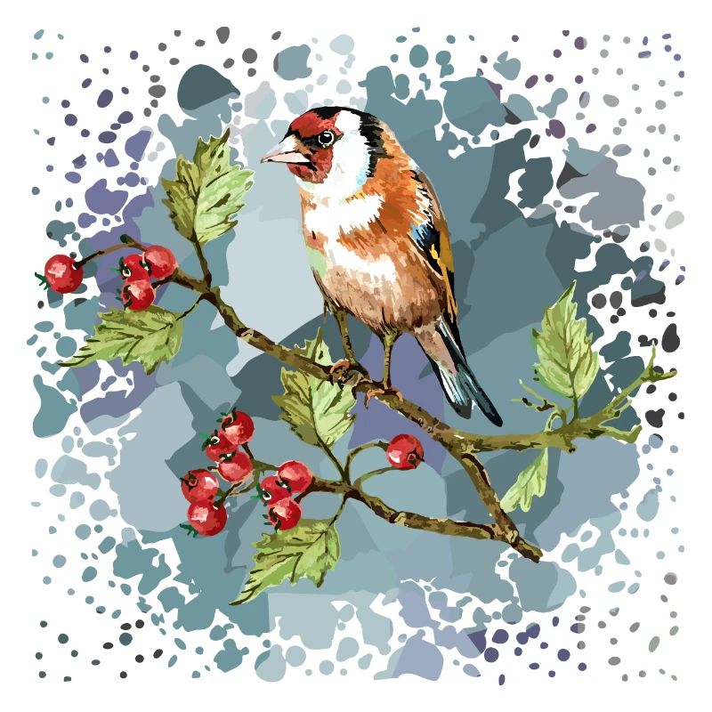Bunter Vogel