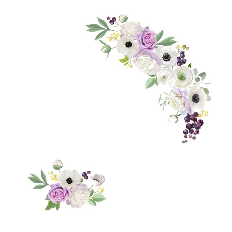 Die lila Blumenbraut - Braut Geschenkidee