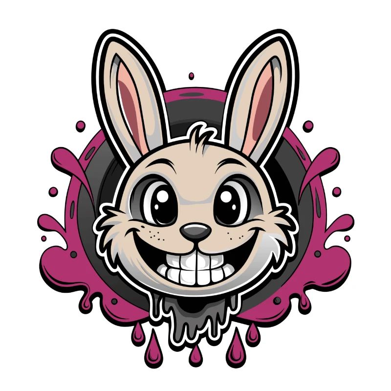 smiling easter bunny
