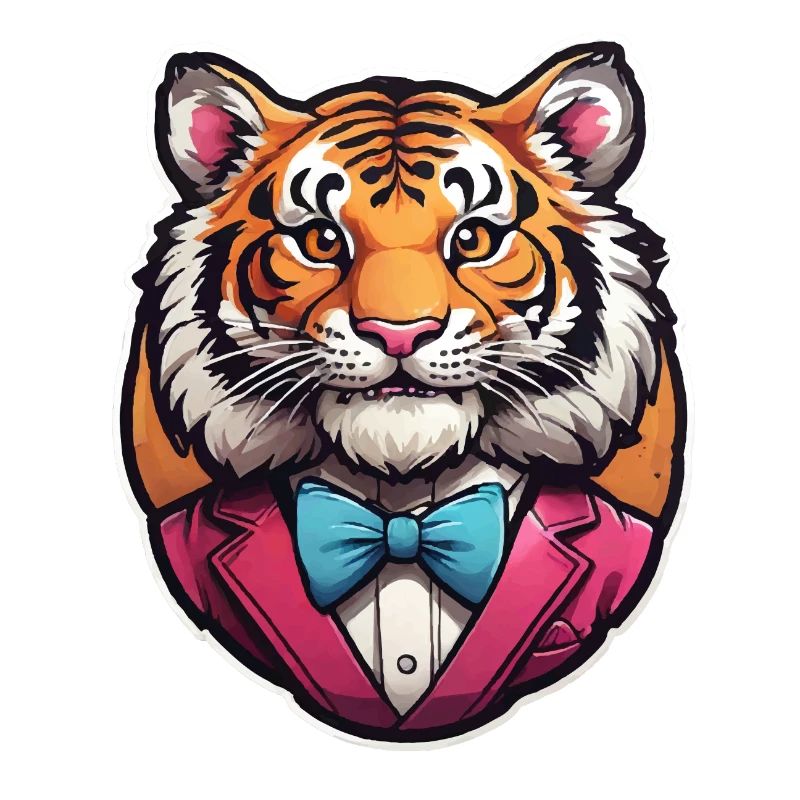 Funny Comic Tiger