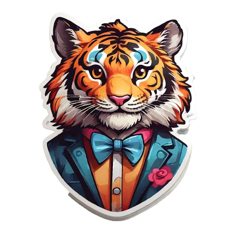 Funny Comic Tiger