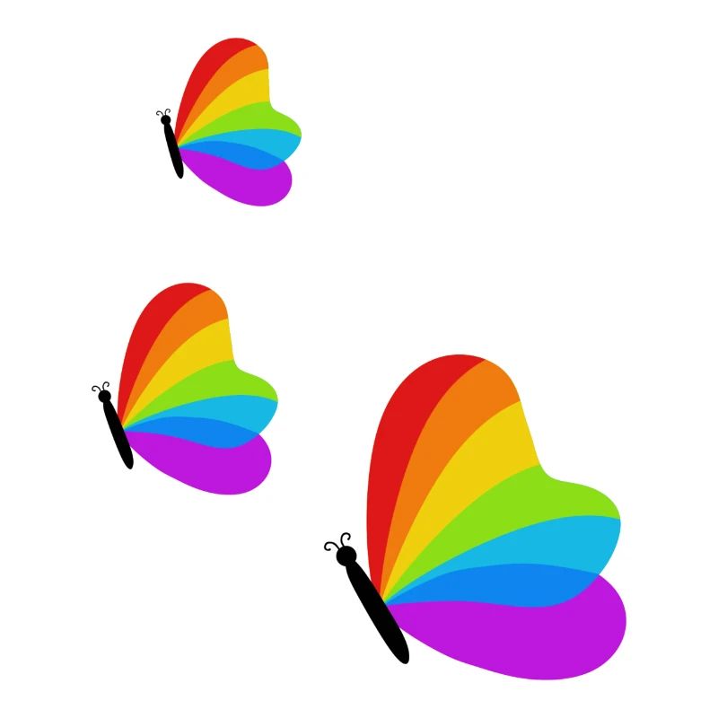 Pride-Schmetterlinge