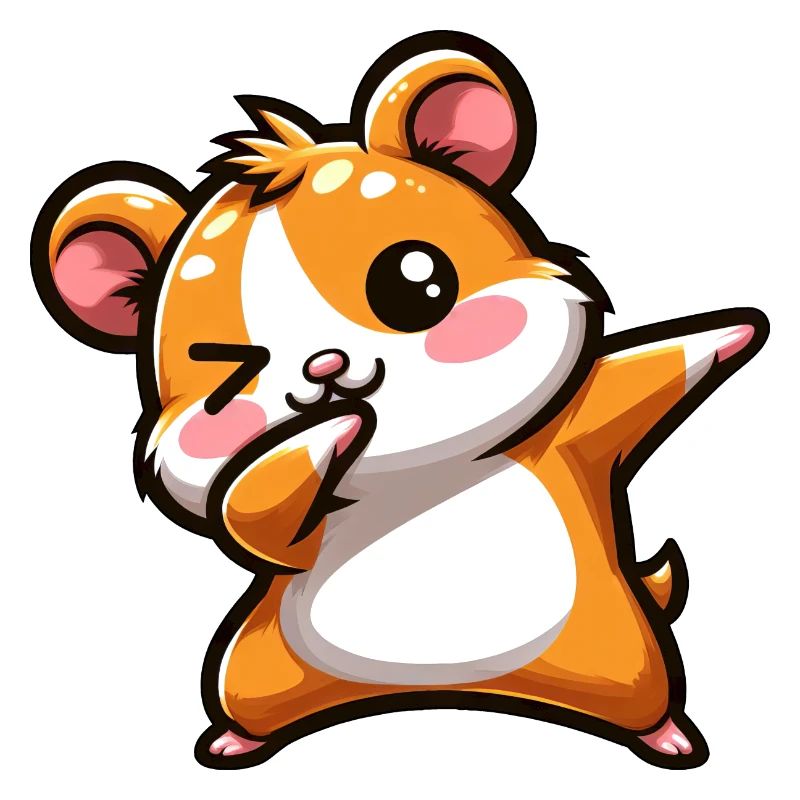 Hamster Dab Cochon d’Inde Cool Dabbing