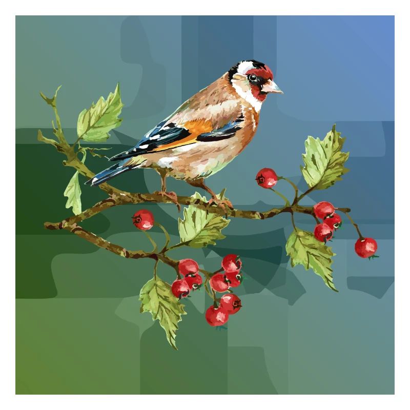 Bunter Vogel