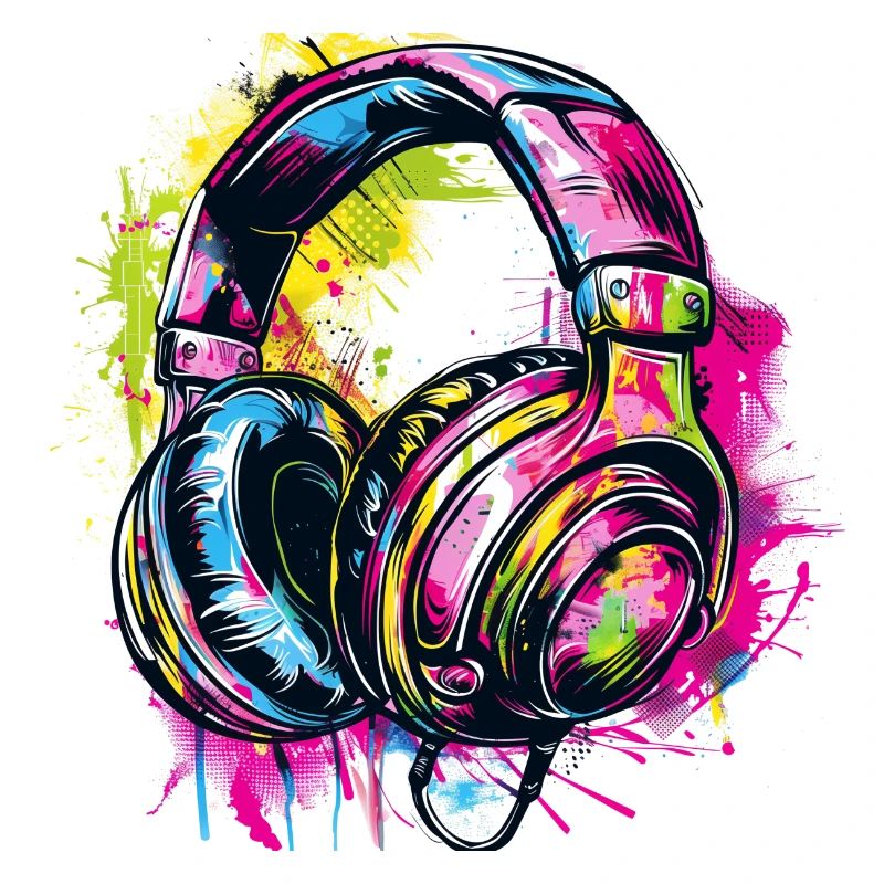 Graffiti Kopfhörer Headphones