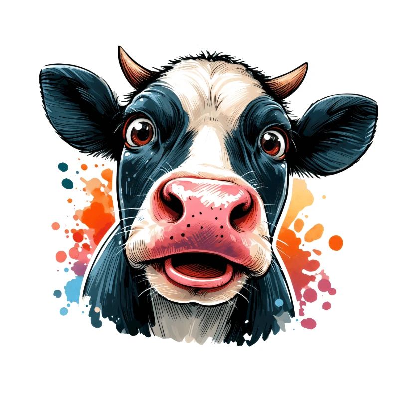 Vache émerveillée