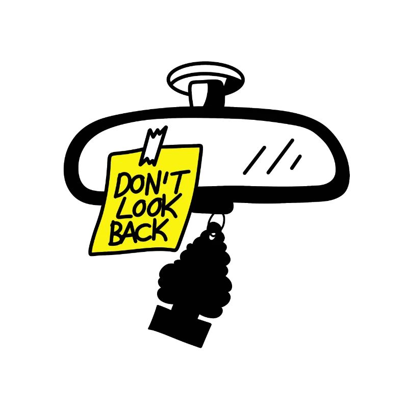 Rear-view mirror message