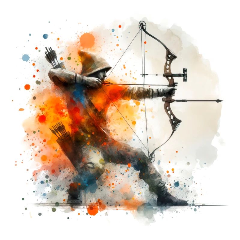 Watercolor archer