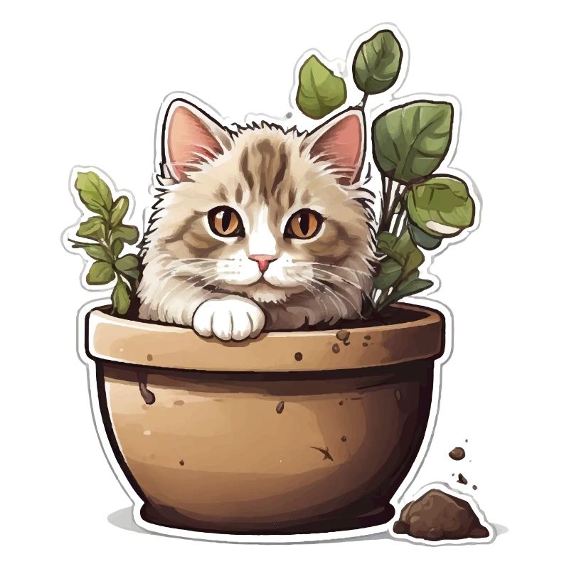 Fleur de chat mignonne