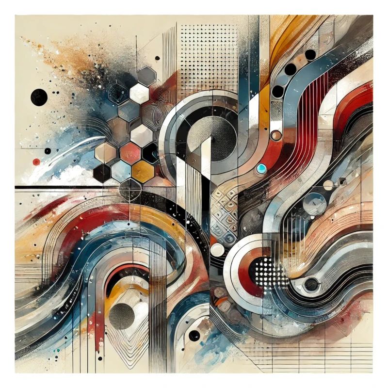 Auffällige Bewegung - Abstraktes Gemälde