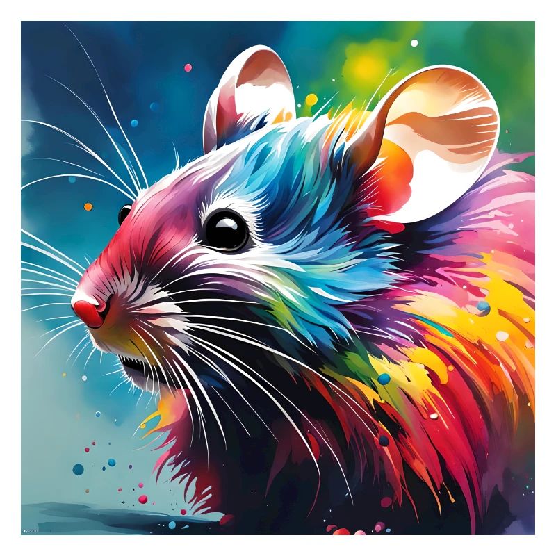 Maus Farbig