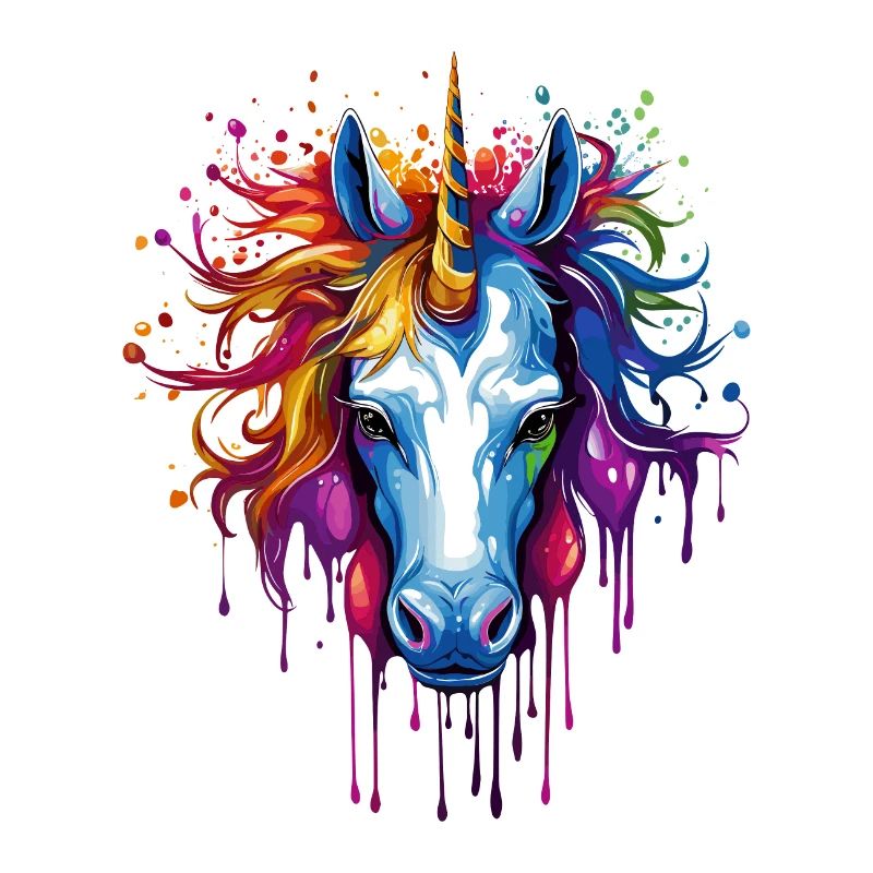 Einhorn Graffity Motiv