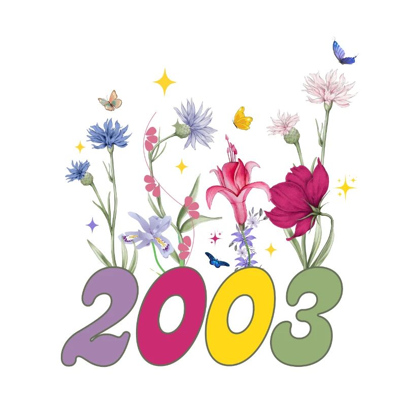 Année de naissance 2003 fleurs sauvages