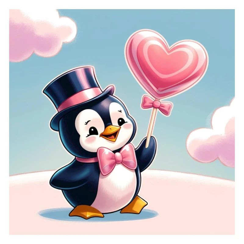 Pinguin mit Herz