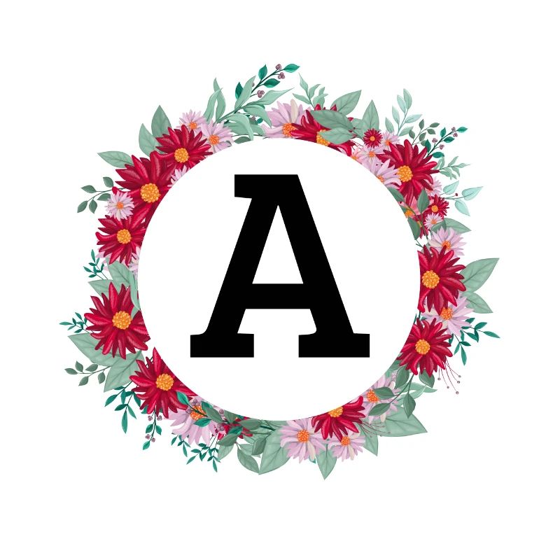 Blumenkrone Buchstabe