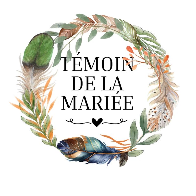 Témoin de la mariée couronne fleurs boho
