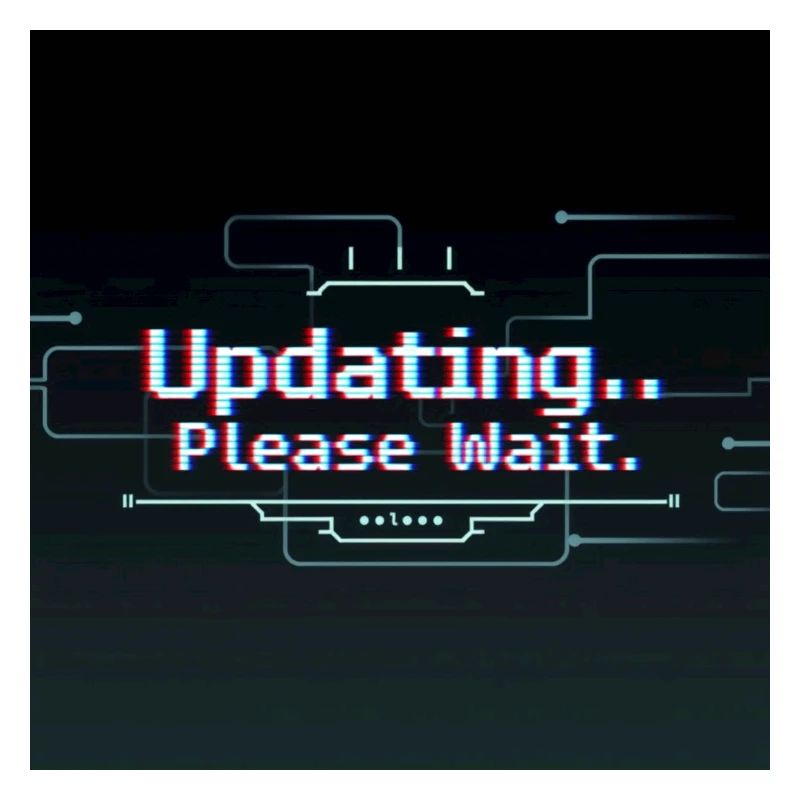 Glitch Update Ladebildschirm