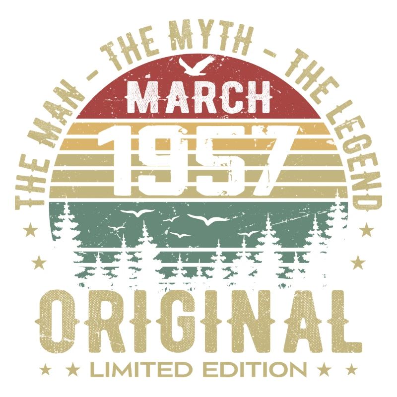 Gift for the 68th Anniversary Original March 1957