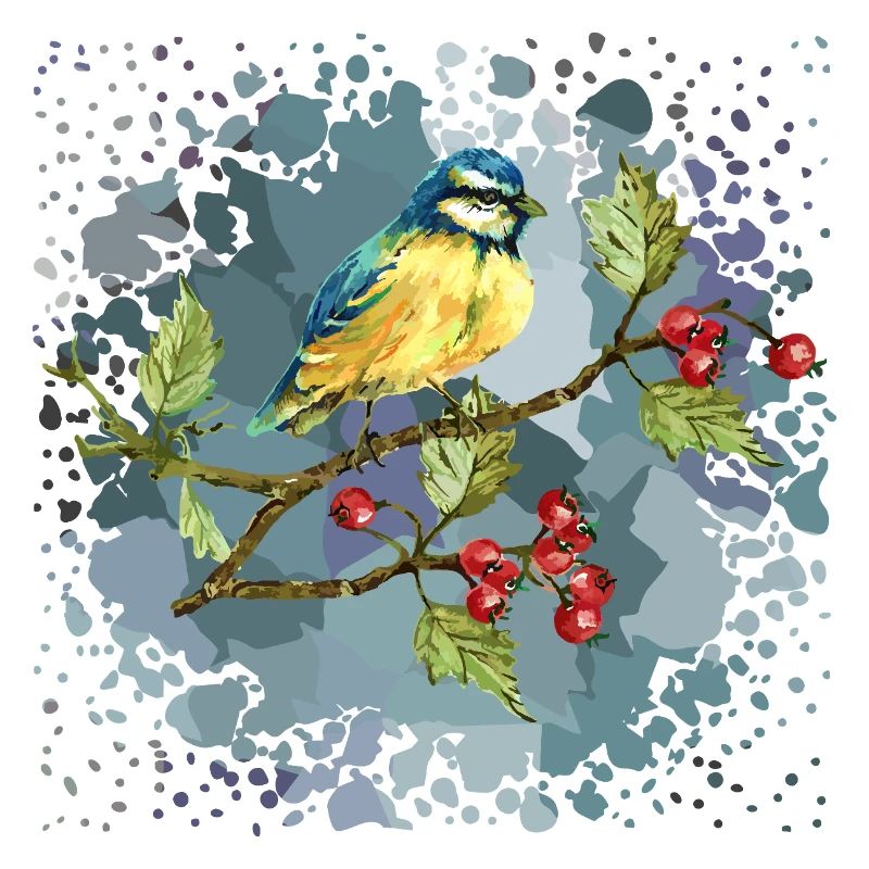Bunter Vogel