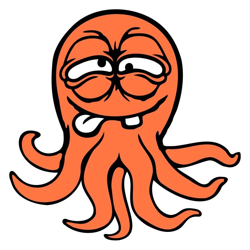 Octopus Octopus Octopus Squid Cephalopod Funny Silly