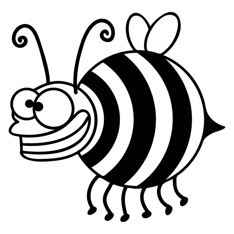 Funny thickness crazy bee