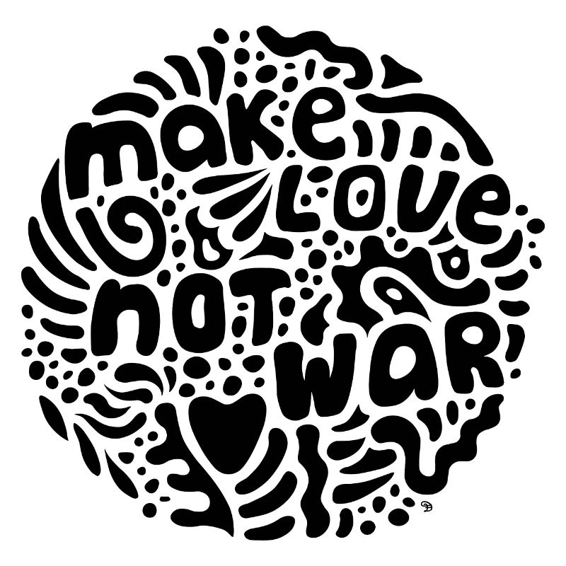 Make Love Not War (schwarz)