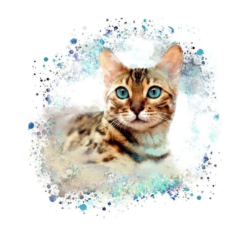 bengalkatze,katze,bengal,graffiti,malerei
