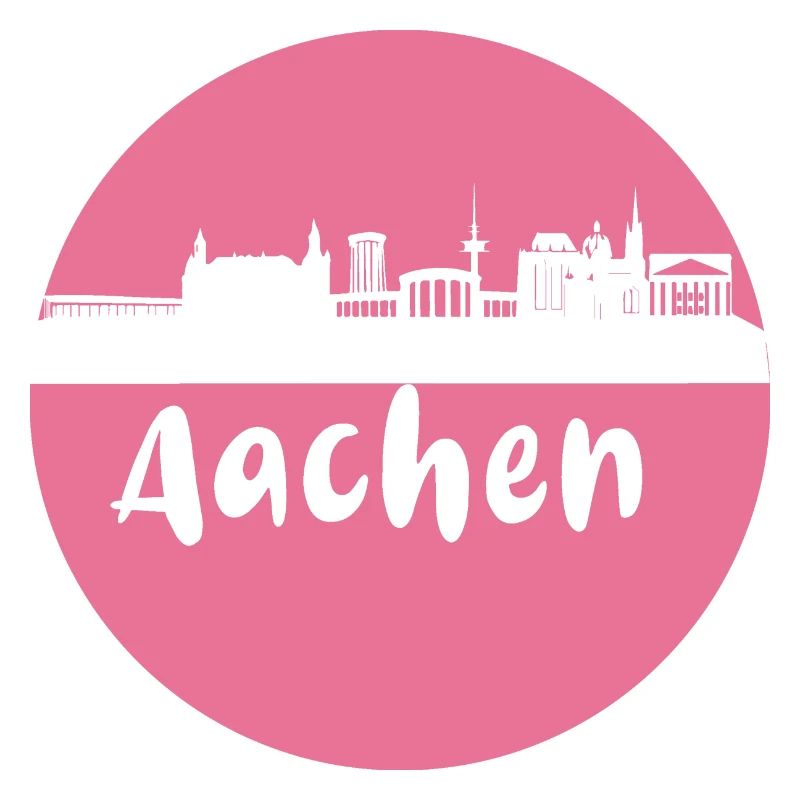 scherenschnitt,aachen,rosa,stadt,skyline