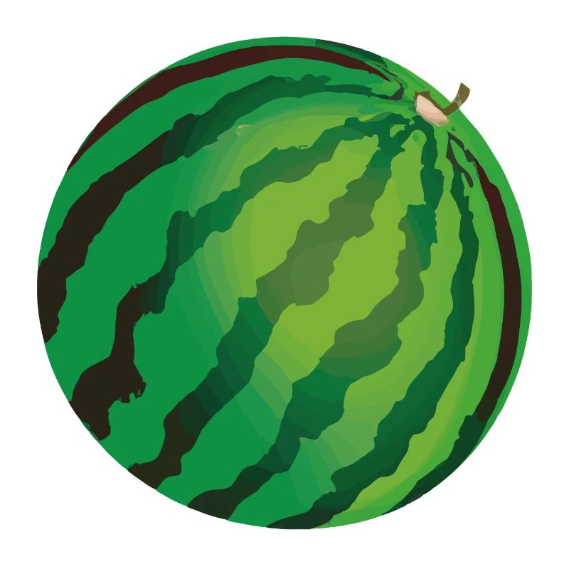Wassermelone Illustration Rund Kugel Geschenkidee