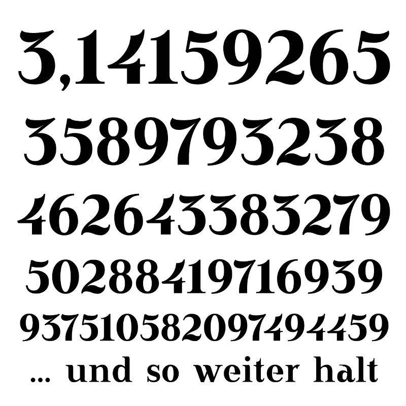 Pi Number Circle Number Math Gift Idea Funny Funny