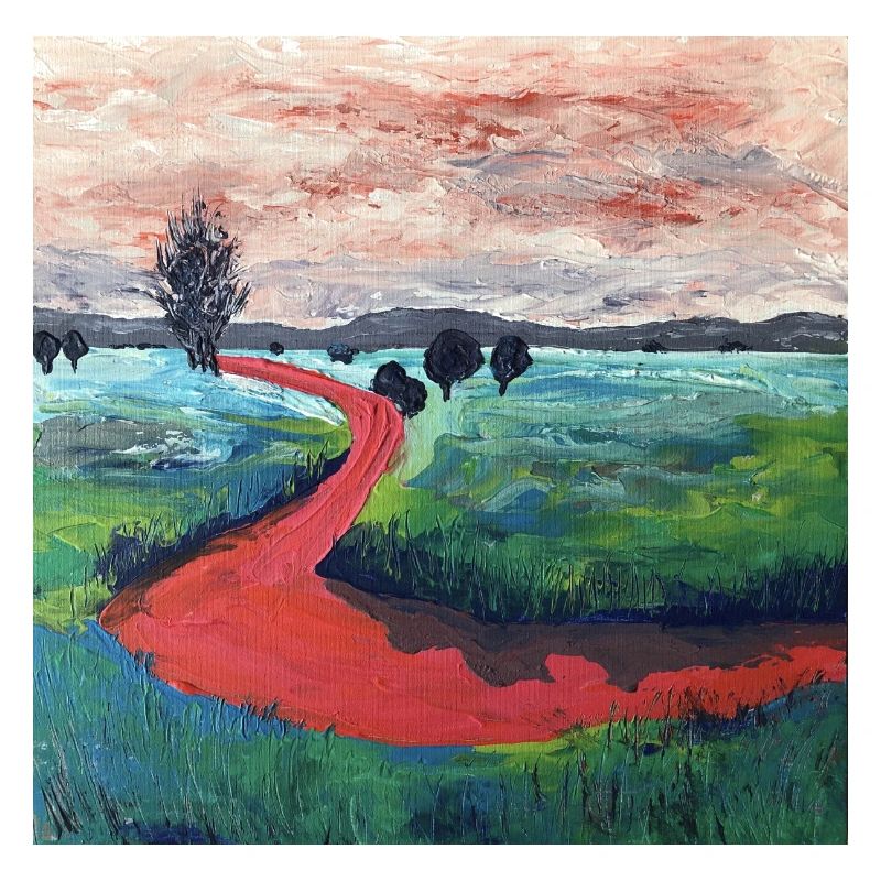 roter Flussverlauf