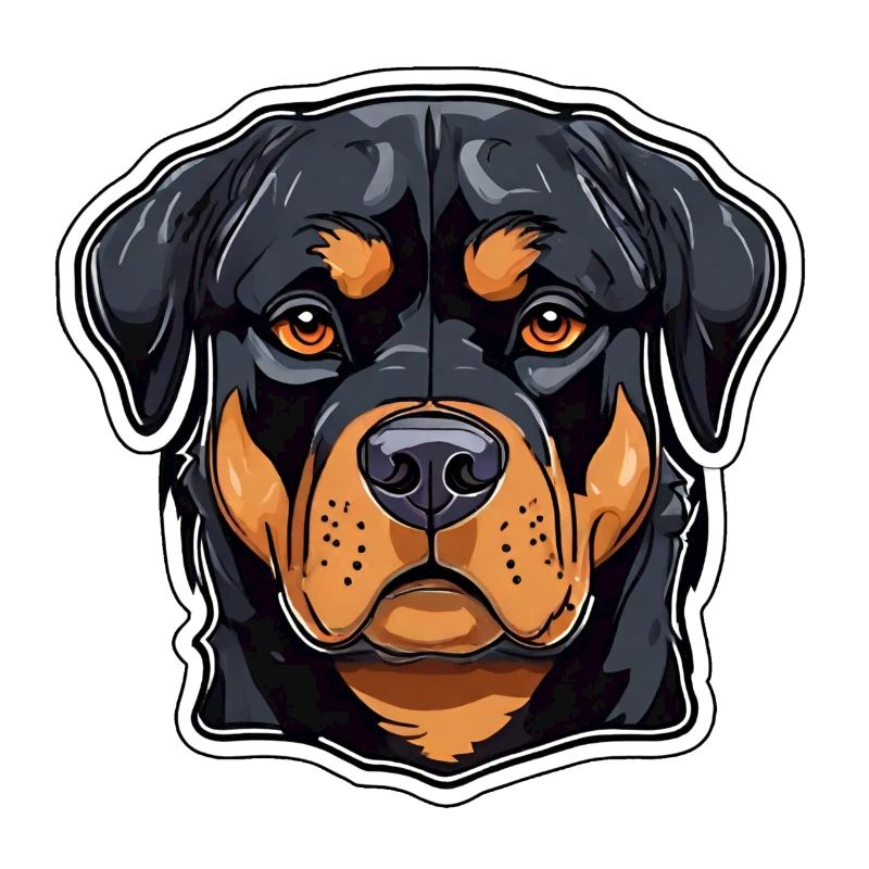 Rottweiler Rotti Black Rust Colored Large Dog