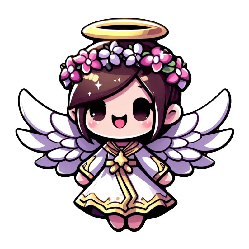 Ätherisches Engels-Chibi - Engel, niedlich, entzückend