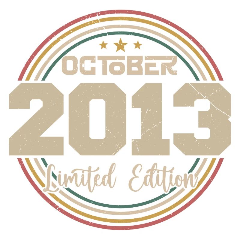 Born in October 2013 Retro Anniversary October 2013