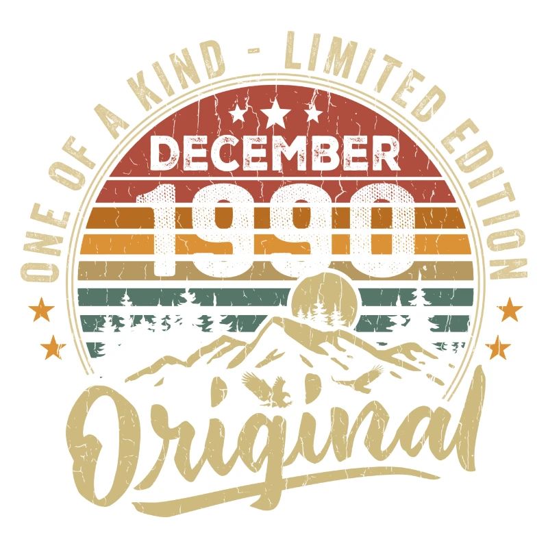 Retro Vintage Dezember 1990 Geburtstagsgeschenk