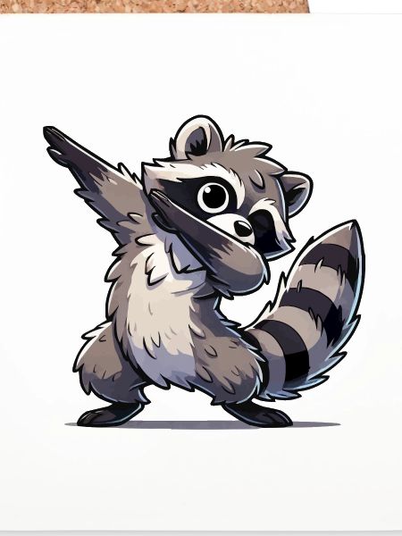 Waschbär Dabbing