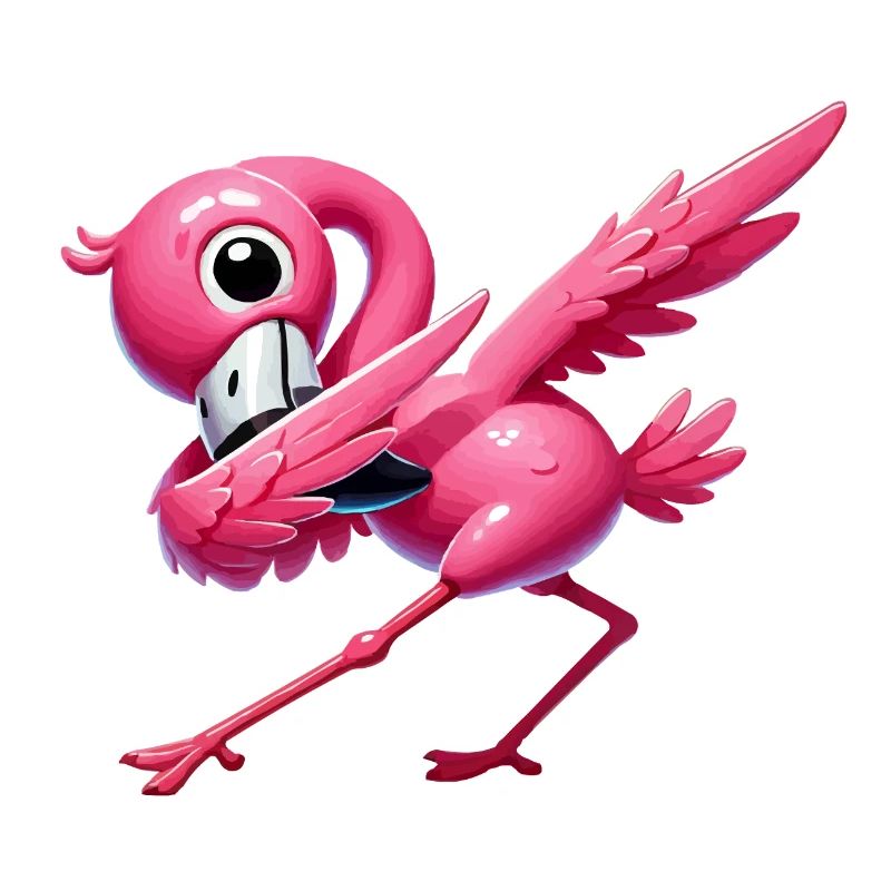 flamingo dabbing