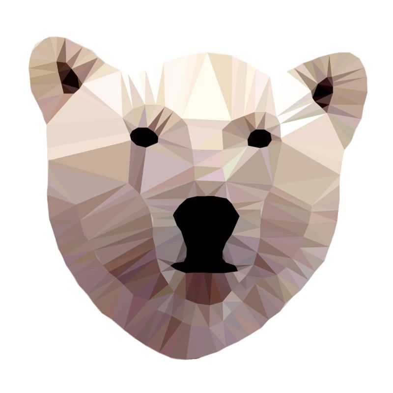 Eisbär Kopf Polygon