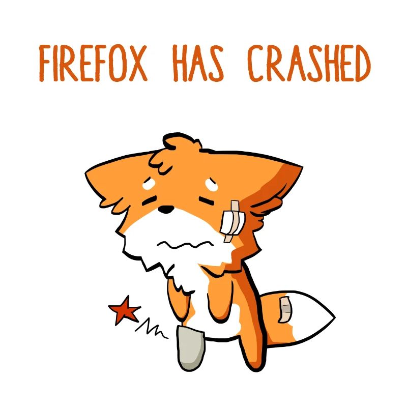 Firefox has crashed funny