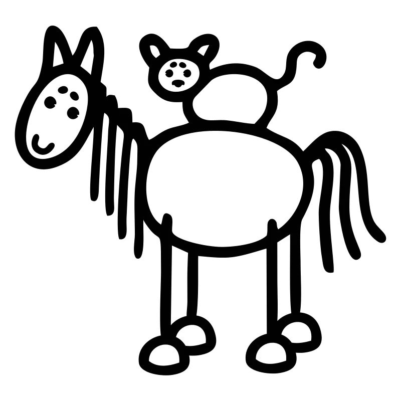 Pferd & Katze