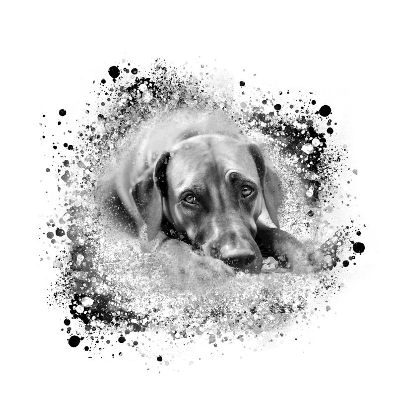 rhodesian ridgeback dog,dog ,graffiti
