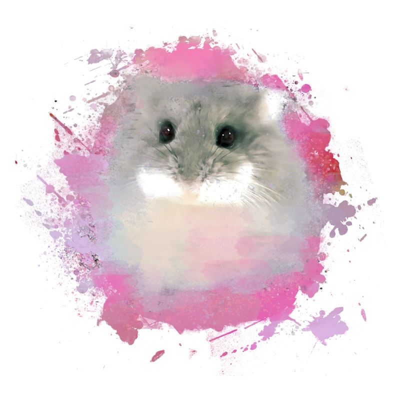 zwerghamster,hamster,bunt,graffiti,malerei,pink