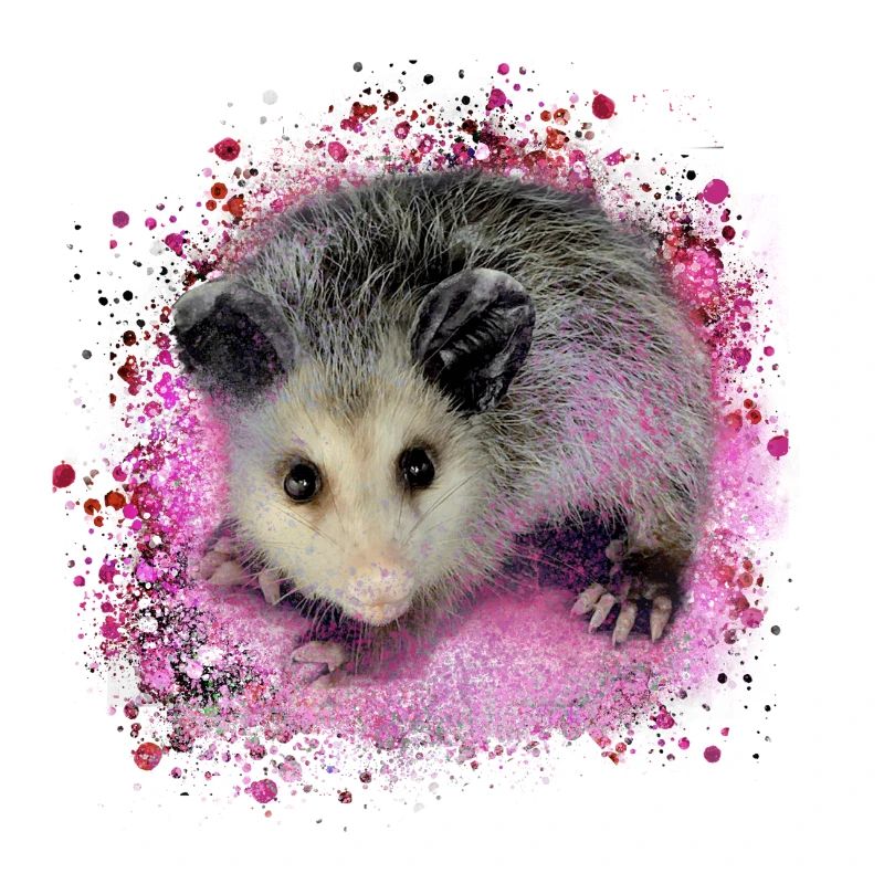 opossum,maus,nagetier,graffiti