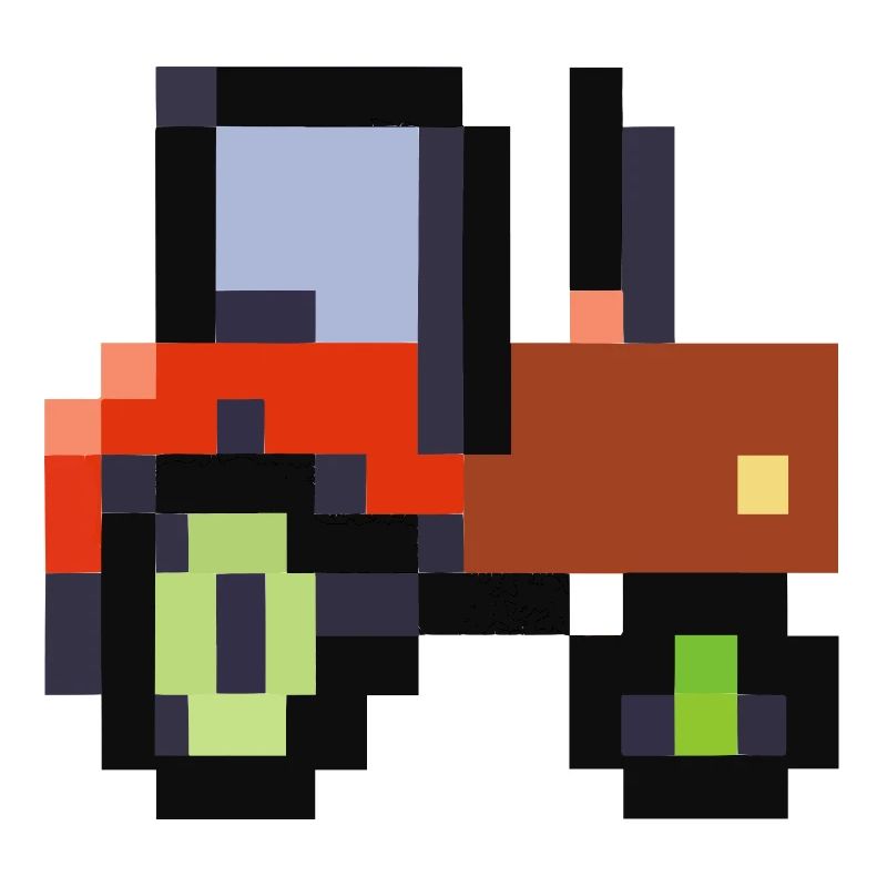 Traktor verpixelt Geschenkidee Pixel Traktor