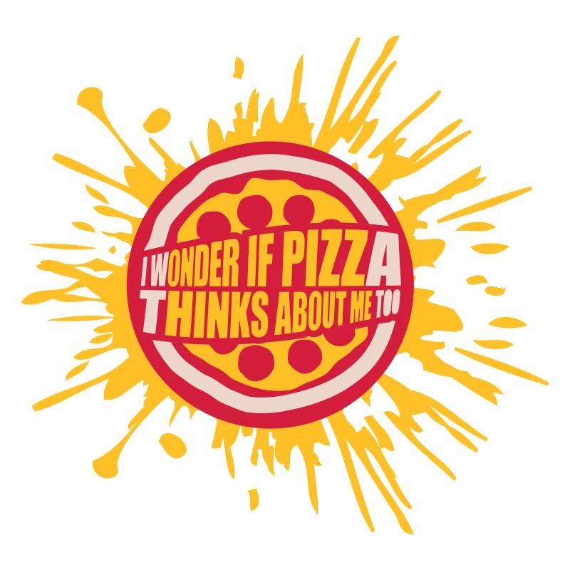 pizza thinks about me