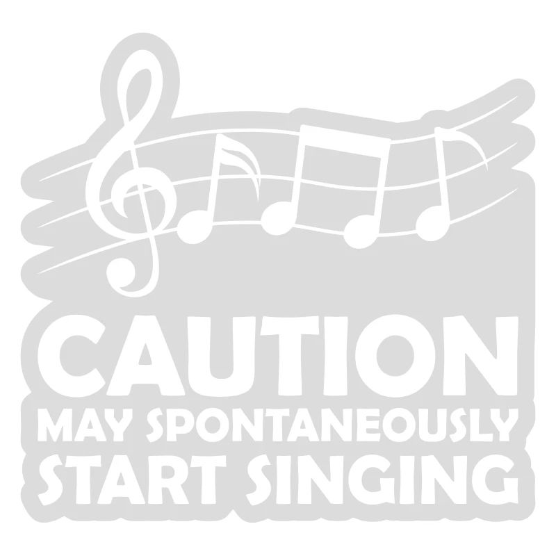 may spontaneously start singing